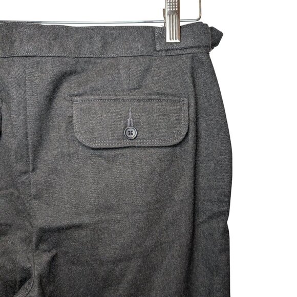 Lands' End Women's Size 6 Dress Trousers Dark Gray Wide Leg Pants - Picture 8 of 10